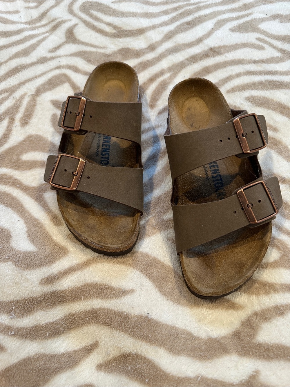 Birkenstock Women’s Dark Brown Arizona Double-Strap Sandals